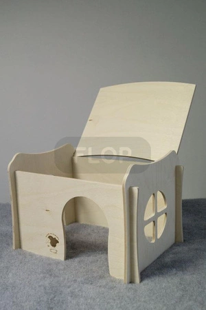 Domek z otwieranym dachem dla szczura