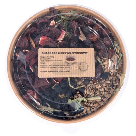 100g Snackbox ziołowo-owocowy- micha pełna przysmaków dla Twojego szczura
