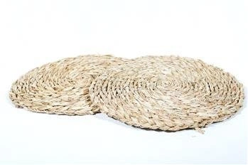 Okrągła mata pleciona z trawy morskiej 20cm Toy4Joy