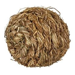 Piłka z trawy z dzwoneczkiem dla szczura 10 cm