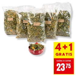 4+1 GRATIS Zioła rutynowe dla szczurów - mieszanka ziołowa 500g