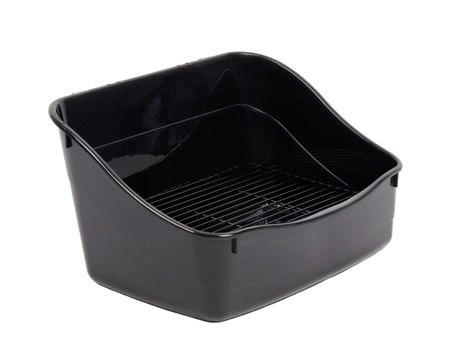 Prostokątna kuweta ze stalową kratką