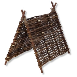 Szałas z gałązek dla szczurów - tunel, domek i gryzak 3w1