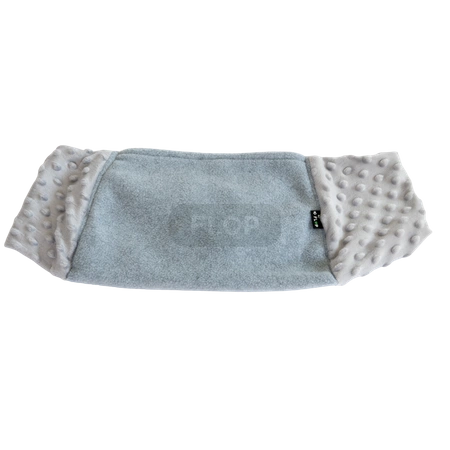 Bonding scarf czyli szalik do zacieśniania szary z polarem minki dla szczurów