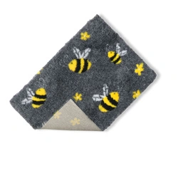 Vetbed® Non-Slip L -  pszczółki na grafitowym tle