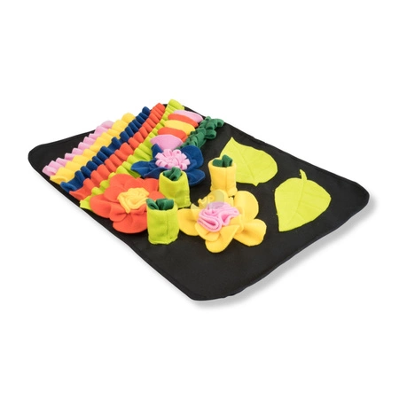 Kwiatowa łąka - plac zabaw i mata węchowa 73x53cm dla szczurów