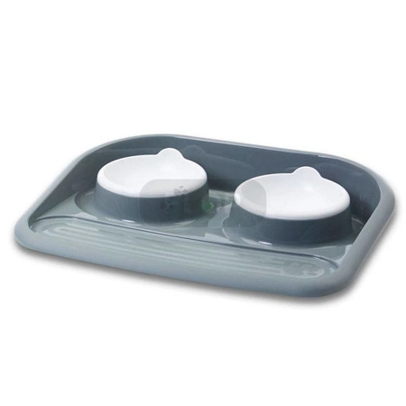 Savic Butler - zestaw dwóch miseczek 300ml z dużą podstawką dla szczura