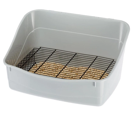 Prostokątna kuweta ze stalową kratką