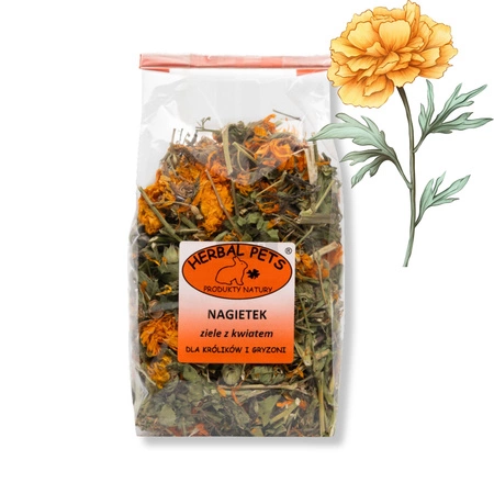 Nagietek - ziele z kwiatem dla szczurów 70g Herbal Pets