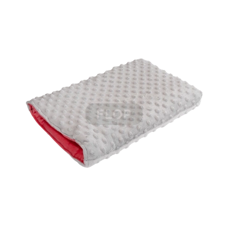 Norka śpiworek z szarego polaru minki i koralowej pikówki dla małych zwierząt domowych