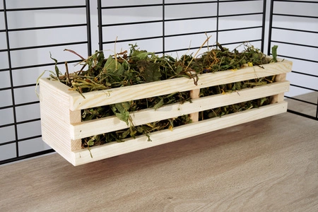 Duży dwukomorowy paśnik drewniany FLOP