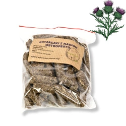 Gryzaczki z ostropestu 100% dla szczurów 100g SuperFoods