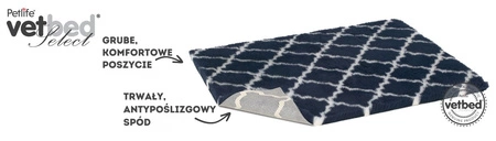 Vetbed® Non-Slip L - szary w gwiazdy i łapki